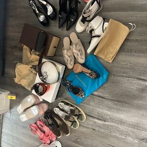 Variety of designer shoes for women